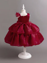 Young Girl Christmas Children Partywear Elaborate Birthday Party Holiday Floral Decor Spaghetti Strap Puff Princess Dress